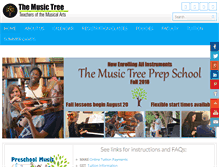 Tablet Screenshot of musictreeprep.com